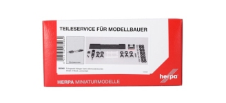 Herpa 085960 - H0 - Hänger Fahrgestell Schweden, 5-achsig (2 Stück)